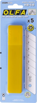 Сегментированные лезвия OLFA 25 х 126 х 0.7 мм, 5 шт