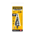 Сверло ступенчатое STAYER Pro-Max 4-32мм, 15 ступеней, винтовая спираль