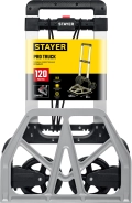 Складная хозяйственная тележка STAYER PROTruck, до 120 кг, из алюминиевого сплава, платформа 48.5 х 35 см, колеса d 16 см, вес 5 кг