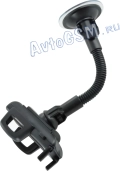 Автомобильный держатель AvtoGSM Car Holder 14 - для cмартфонов шириной от 4 до 8.5 см, гибкая ножка, регулировка угла наклона, переворот на 360 градусов, современный дизайн, крепление на лобовое стекло 
