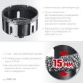 Профессионал ЗУБР АВК, d 80 мм, (М14, 15 мм кромка), вакуумная алмазная коронка