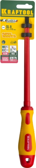 Высоковольтная отвертка KRAFTOOL SL8 х 175 мм