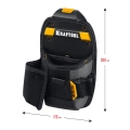 Поясная сумка KRAFTOOL KP-8 с быстросъёмным креплением FastClip, 8 карманов и петель, 170 х 260 мм