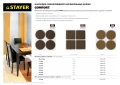 STAYER d 35 мм, самоклеящиеся, фетровые, 4 шт, коричневые, мебельные накладки (40910-35)