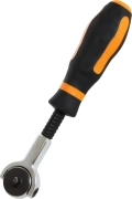 Рукоятка трещоточная Ombra 281404 1/4DR, с шарнирной головкой, 100 зубцов, 180 мм