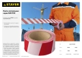 Сигнальная лента STAYER MAXTape, 50 мм, 150 м, красно-белая