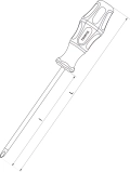 Отвертка крестовая PHILLIPS PH2x38 мм THORVIK SDP2038