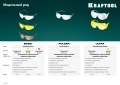 KRAFTOOL BASIC, открытого типа, жёлтые, стекло-моноблок с покрытием устойчивым к истиранию и запотеванию, защитные очки (110318)