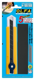 Нож ( ) OLFA 25 мм, в комплекте с лезвиями EXCEL BLACK 5 шт