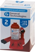 Домкрат гидравлический бутыл 2т 148-278мм GT General Technologies GT-B02