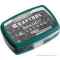 Набор бит KRAFTOOL Grand-32, с магнитным адаптером 32 шт