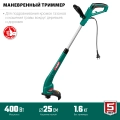 Сетевой триммер ЗУБР 400 Вт, ш/с 25 см