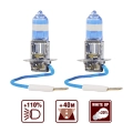 Комплект галогенных ламп AVS SIRIUS NIGHT WAY PB H3 (A78946S) 2 шт. - пластиковый бокс, напряжение 12V, мощность 55W, цветовая температура 3700 К