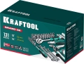 Универсальный набор инструмента KRAFTOOL GRAND-131, 131 предм., (1/2″+1/4″)