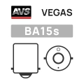 Комплект лампа AVS Vegas P21W (A78475S) BA15S - белый цвет, мощность 21 Вт, рабочее напряжение 12 В