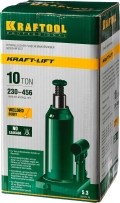 Бутылочный гидравлический домкрат KRAFTOOL KRAFT-LIFT, 10 т, 230 - 460 мм