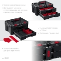 Пластиковый ящик с выдвижными полками KETER STACKNROLL, 481 х 332 х 233 мм, (19″)