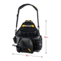 Поясная сумка KRAFTOOL KPB-20 с быстросъёмным креплением FastClip, плечевой ремень, 20 карманов и петель, 320 х 310 мм