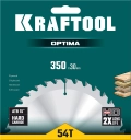 Пильный диск по дереву KRAFTOOL Optima, 350 х 30 мм, 54Т