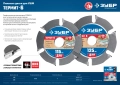 ЗУБР Термит-6, 125 х 22.2 мм, 6 резцов, для УШМ, усиленный, пильный диск по дереву, Профессионал (36858-125)