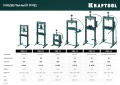 Гидравлический пресс с гидронасосом и манометром KRAFTOOL PMP-12, 12 т