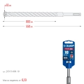 Бур SDS-plus ЗУБР ПРОФИ-4Х 10x600 мм