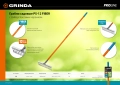 PROLine GRINDA PS-12 FIBER, 380 х 100 х 1530 мм, 12 витых зубцов, нержавеющая сталь, фибергласовый черенок, садовые грабли