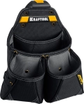 Поясная сумка KRAFTOOL KP-15 с быстросъёмным креплением FastClip, 15 карманов и петель, 350 х 320 мм