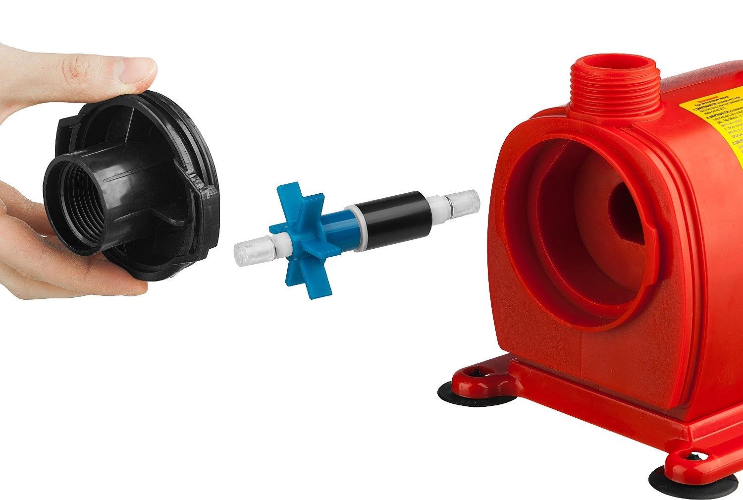 38 Вт Насос GRINDA фонтанный д/чистой воды, 3 насадки, пропускная способность 1500 л/ч, высота подачи 2 м