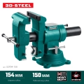 KRAFTOOL 3D-Steel, 150 мм, слесарные тиски (32704-150)