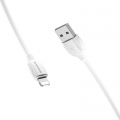 Кабель USB - Lightning (для iPhone) BOROFONE BX19 2,4А белый 1м (00059)