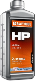 Минеральное масло для 2-тактных двигателей KRAFTOOL HP, 1 л