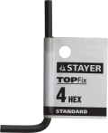 Имбусовый ключ STAYER STANDARD, 4 мм