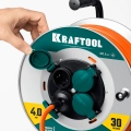 Силовой удлинитель на стальной катушкеEXPERT KRAFTOOL ПВС 3х2.5 30м 4000Вт IP44
