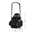 Поясная сумка KRAFTOOL KPB-23 с быстросъёмным креплением FastClip, плечевой ремень, 23 кармана и петли, 290 х 310 мм