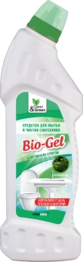 Средство для мытья и чистки сантехники Clean&Green Bio-Gel CG8072 750 мл - обладает антибактериальным эффектом, безопасно для акриловых ванн, не содержит хлор