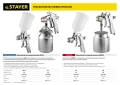 Professional STAYER AirPro G, HVLP 1.4 мм, пневматический краскопульт с верхним бачком