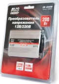 Инвертор AVS Energy IN-200W - номинальная мощность 200 Вт, USB-выход, защита от перегрева и короткого замыкания, индикатор для контроля за работой инвертора