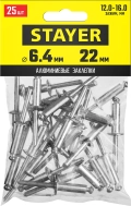 Алюминиевые заклепки Professional STAYER Pro-FIX 6.4 х 22 мм 25 шт