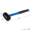 Профессионал ЗУБР 680 г, чёрная, резиновая киянка