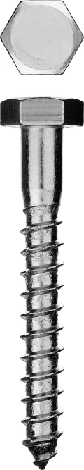 Шуруп с шестигранной головкой ЗУБР ШДШ, DIN 571, 180 х 10 мм, цинк, 1 шт