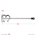 Professional STAYER 80 x 400 мм, SDS+ хвостовик, оцинкованный, миксер для красок