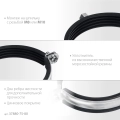 Трубный хомут с гайкой ЗУБР 2 1/2″, М8/М10, цинк, 10 шт