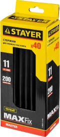 Professional STAYER Black, чёрные, 11 х 200 мм, 40 шт, клеевые стержни