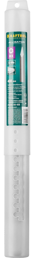 KRAFTOOL ALLIGATOR, 400 мм, HEX 30, пикообразное зубило (29345-00-400)