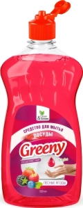 Cредство для мытья посуды Clean&Green Greeny Light CG8155 500мл - свежий аромат лесных ягод