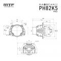 Светодиодные модули BiLED MTF Light MAXBEAM PRO 2.0 12В 65/82 Вт 5500К 3 дюйма