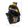Кобура для компактного шуруповерта KRAFTOOL KH-5C с быстросъёмным креплением FastClip, 5 карманов и петель
