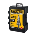 Набор сверл ступенчатых STAYER Pro-Max 3 шт, 4-38мм, винтовая спираль