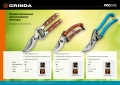 GRINDA P-10, 210 мм, цельнокованые лезвия, стальные рукоятки, покрытие ПВХ, плоскостной секатор, PROLine (423410)